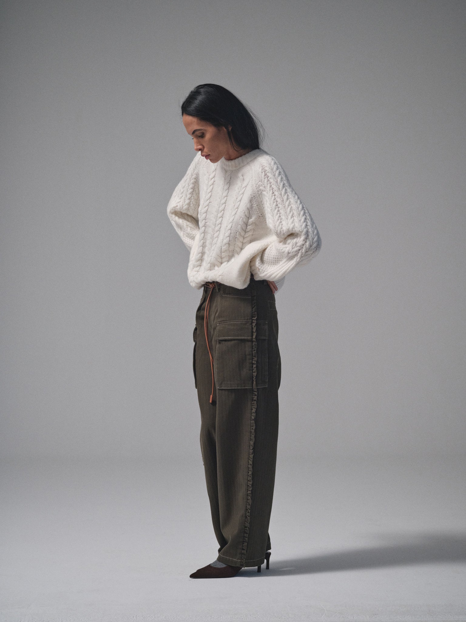 Modelshot / Kombu Green / Detail